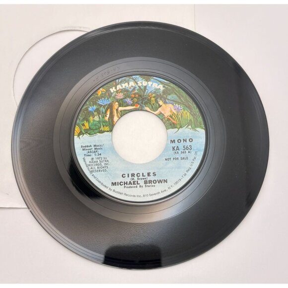 Michael Brown Circles 45 Vinyl 70s Rock Promo Kama Sutra Records - Picture 4 of 6
